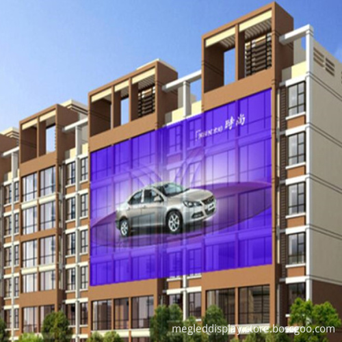 Glass Led Transparent Curtain Window Facade Display Screen